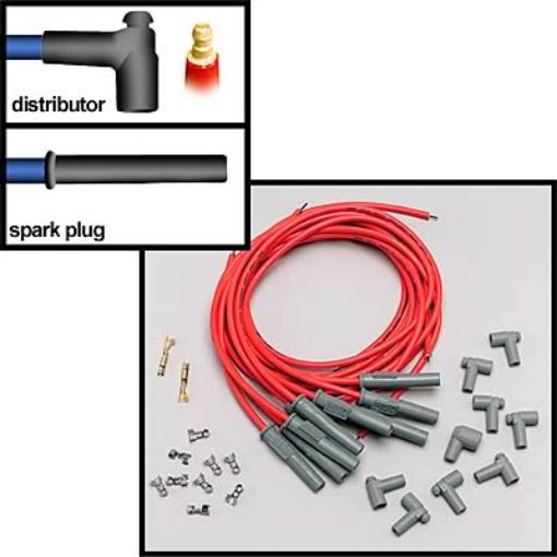 Bilde av MSD tennkabel - 1 meter - Rød