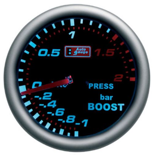 Bilde av Autogauge ladetrykksklokke - Smoke