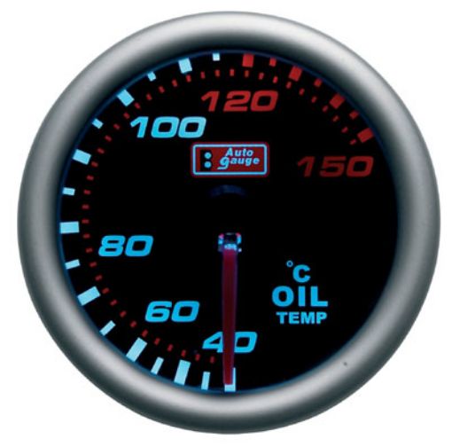 Bilde av Autogauge Oljetemperaturmåler - Smoke