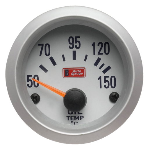 Bilde av Autogauge Oljetemperaturmåler - Hvit