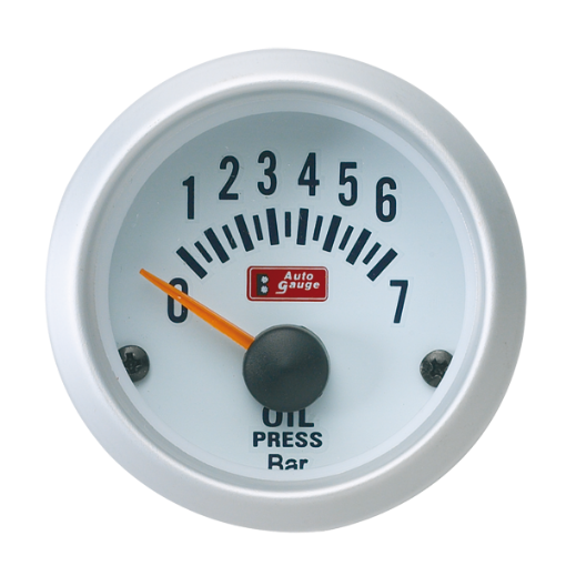 Bilde av Autogauge Oljetrykksmåler - Hvit