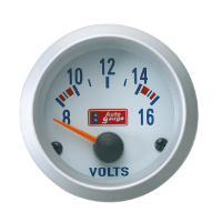 Bilde av Autogauge voltmeter - Hvit