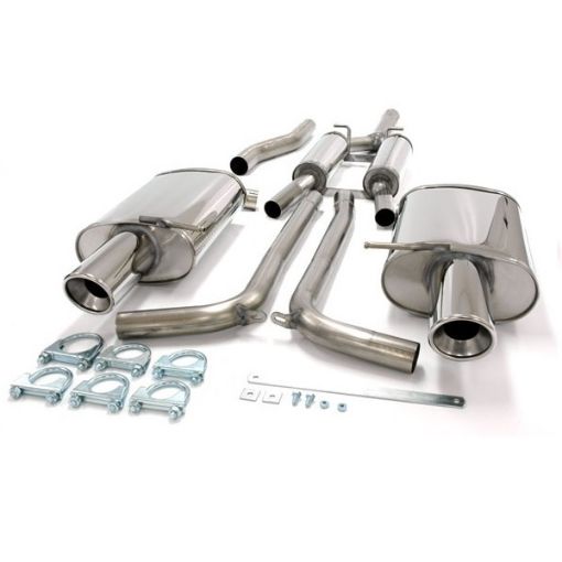 Bilde av Simons catback eksos Audi A4 B6/B7 Quattro 1.8T 2x100 mm