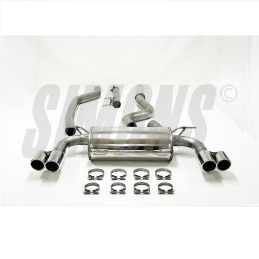 Bilde av Simons catback eksos BMW F34 GT 320i 2.0T 4x80 mm