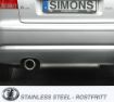 Bilde av Simons catback eksos Audi A3 8P/SEAT Altea/VW Golf 5/VW Golf 6 1x100 mm