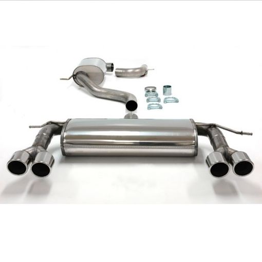 Bilde av Simons catback eksos Audi A3 8PA Sportback 1.4 TFSI/2.0 TFSI 4x80 mm