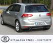 Bilde av Simons catback eksos VW Golf 7 1.2 TSI/1.4 TSI 4x80 mm