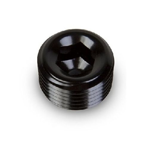 Bilde av Svart plugg til 1/8" NPT Svart alu