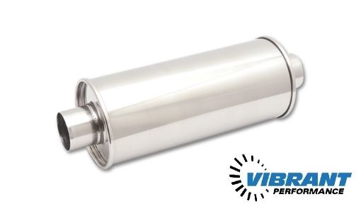 Bilde av 2.25" rund center-center lyddemper - Vibrant Performance 1117
