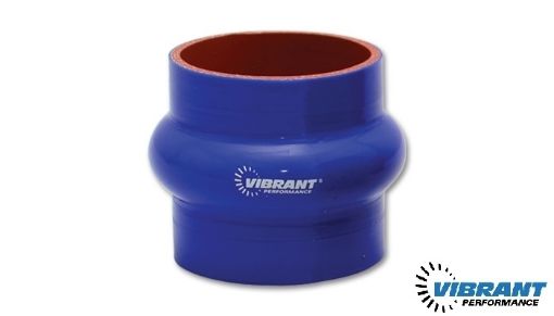 Bilde av 1.75" / 45,0mm Silikoneslange med pukkel - Lengde 76,2 mm - 70PSI - Blå