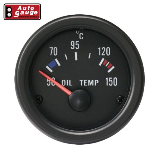 Bilde av Autogauge Oljetemperaturmåler - Svart