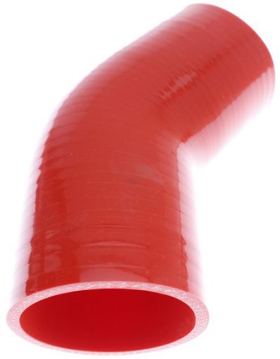 Bilde av 45 graders silikonbøyning - Rød 2 "- 51 mm.