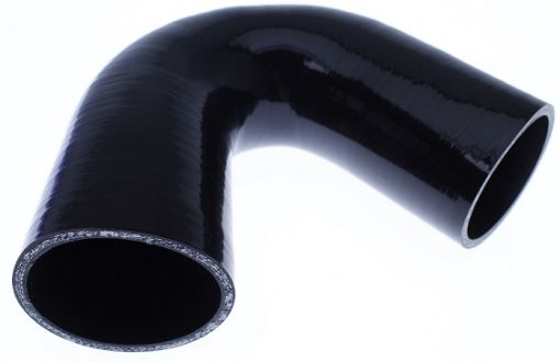 Bilde av 135 grader silikonbøyning - Svart 4 "- 102mm.