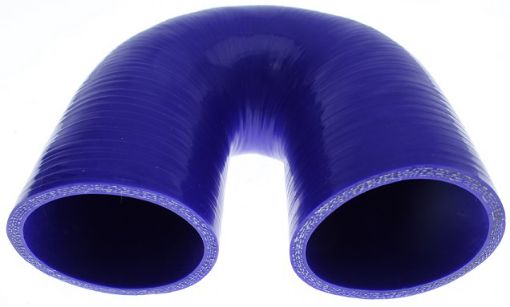 Bilde av 180 graders silikonbøyning - Blå 2 "- 51 mm.