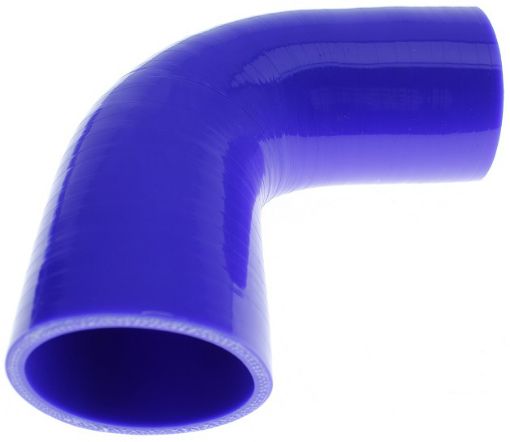 Bilde av 90 graders silikonbøyning - Blå 2,25" - 57mm.