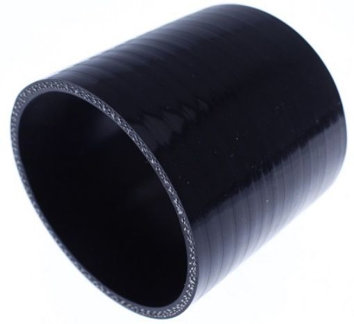Bilde av Rett silikonslange - Svart 3 "- 76mm.