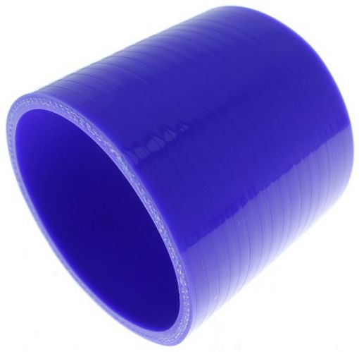 Bilde av Rett Silikonslange - Blå 3 "- 76mm.