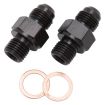 Bilde av AN6 Han - 1/4" NPSM Han - Nippel adapter - 2 per pack.