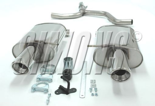 Bilde av Simons catback eksosanlegg Audi A4 B6 2WD Sedan/Avant 1.6i/2.0i/1.9 TDI