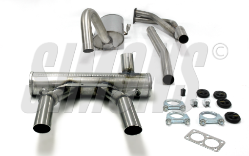 Bilde av Simons sportseksos Opel GT 2.0 2x57 mm