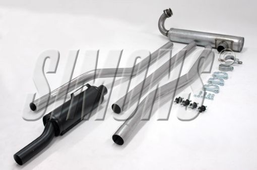 Bilde av Simons catback eksos Saab 93/96 totaktsmotor