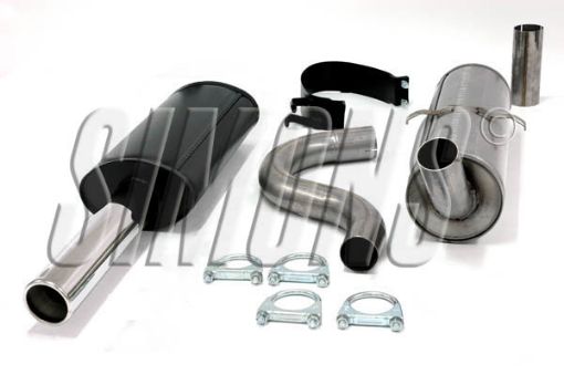 Bilde av Simons catback eksosanlegg Volvo 740/760/940 Turbo 1x80 mm