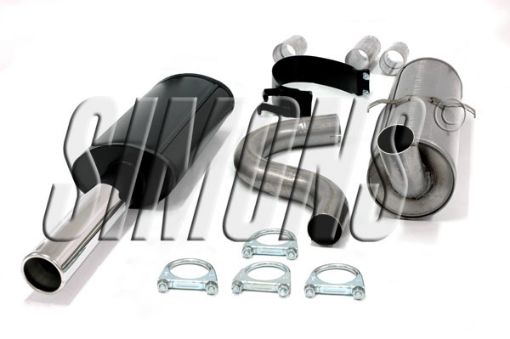 Bilde av Simons catback eksosanlegg Volvo 740/940 GL/GLE/GLT 1x80 mm