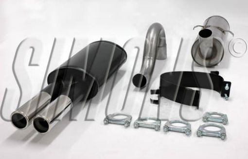 Bilde av Simons catback eksosanlegg Volvo 740/940 GL/GLE/GLT 2x70 mm