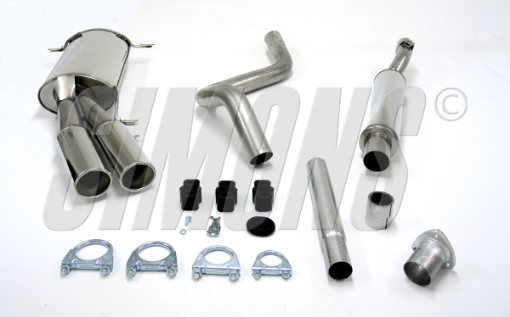 Bilde av Simons catback eksos VW Golf 1 Cabriolet/VW Scirocco 2