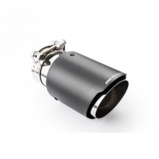 Bilde av 2,5" inlet til 3,5" outlet - Rustfritt stål og karbonfiber rørhale