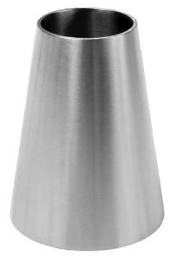 Bilde av Rustfri rør - Reduksjon 1,5" - 2½" (38mm.->63.5mm.)