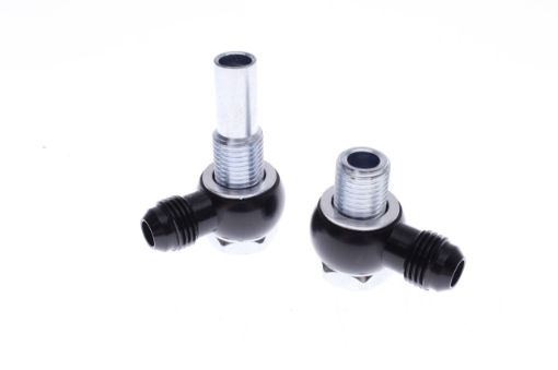Bilde av 4L80E Oil Cooler 90 Degree Banjo Fittings - 6AN x 1/4 NPSM