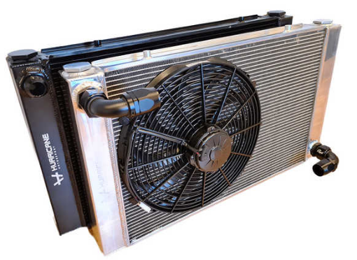 Bilde av Hurricane Water Cooler 800x450mm High flow AN20 Universal (sølv)