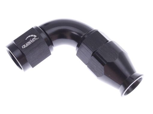 Bilde av 90gr. PTFE AN kobling - AN-4 - Svart - High Flow