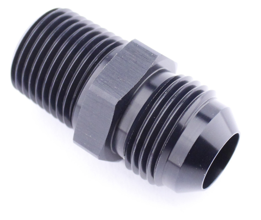 Bilde av AN10 Han - 3/8"NPT Han - Nippel kobling - Svart Alu