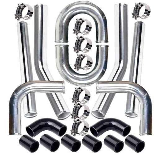 Bilde av Intercooler piping kit 3" - Black