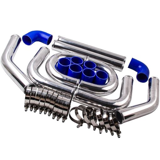 Bilde av Intercooler piping kit 2.5" - Blue