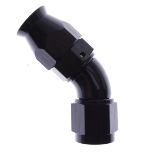Bilde av 45gr. PTFE AN fitting - AN-10 - High flow - Sort