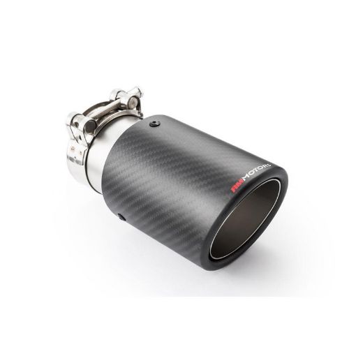 Bilde av 2,5" inlet til 3,5" outlet - Rustfritt stål & karbonfiber rørhale