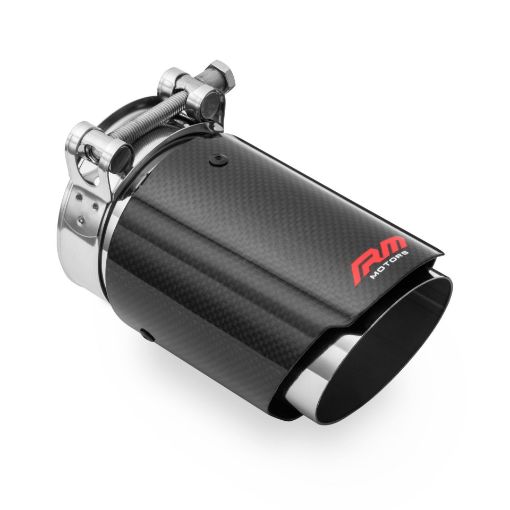 Bilde av 2,5" inlet til 3,5" outlet - Rustfritt stål og karbonfiber rørhale