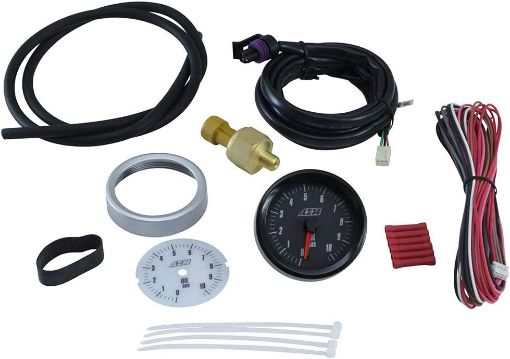 Bilde av AEM 30-5135M 0-10.2Bar Oil Pressure Metric Analog Gauge