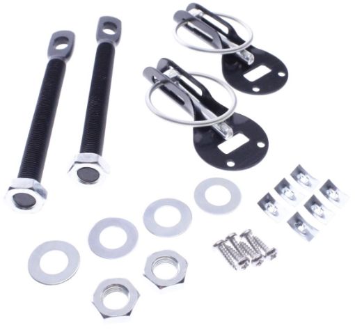 Bilde av Alloy competition bonnet pin kit - Black