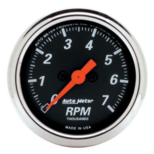 Bilde av Autometer Designer Black 2-1/16in Electrical 7k RPM Tachometer