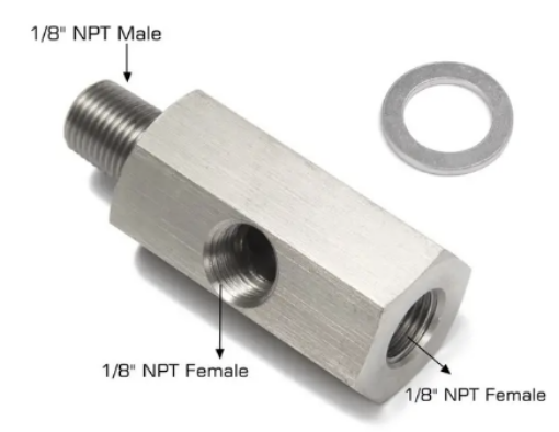 Bilde av 1/8"-27 NPT oljeadapter - uttak