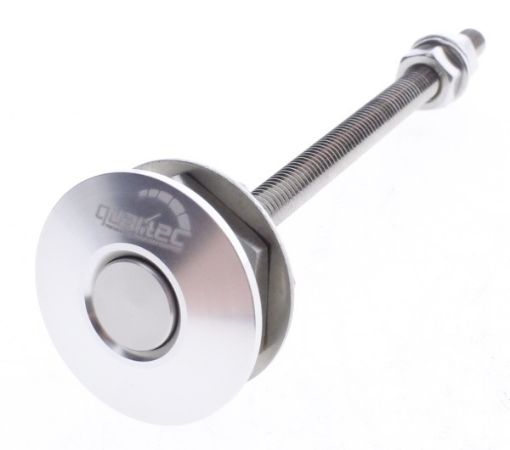 Bilde av Push clip - Hjelmlås - Sølv (OD: 32mm - L: 100mm))