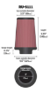 Bilde av 3" KN luftfilter - 76mm. K&N Clamp-on 380hk. KN filter - RU-5111