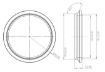 Bilde av Turbo Discharge Flange for Tial and Garrett Housings on G-Series 25/30/35 & GTX30/35 V-Band Style T304 SS