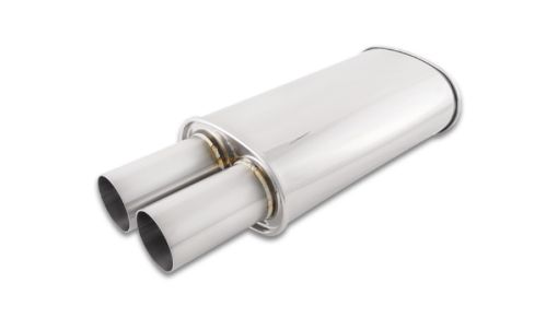 Bilde av Vibrant Streetpower Oval Muffler w/3.00in Round Straight Cut Tip (3.00in Inlet)
