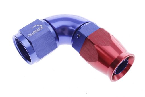 Bilde av 90gr. PTFE AN kobling - AN-6 - Rød/Blå - High Flow