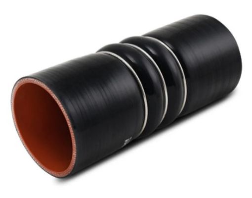 Bilde av 5,0" / 127,0mm Silicone Hump Hose w/3 SS Rings - Length 152,4mm. - Black